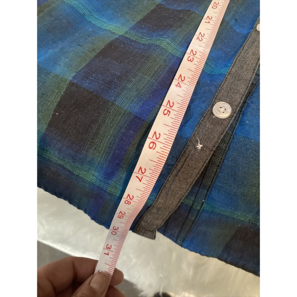 For Him London Brand Men’s Slim Fit Blue button, short sleeve shirt Size XXL - Picture 9 of 10